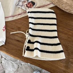 Hot Sale Kids Autumn-Winter Warm Thick Knit Hat Scarf Set Versatile Wool Knitted Ear Protector Cap Skullies For Boys And Girls