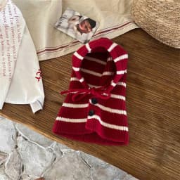 Hot Sale Kids Autumn-Winter Warm Thick Knit Hat Scarf Set Versatile Wool Knitted Ear Protector Cap Skullies For Boys And Girls