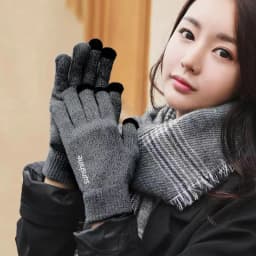 2026 Winter Men Women Thick Beanie Hat Knitted Hat Winter Cap Beanie Female Wool Neck Scarf Cap Balaclava Mask Bonnet Hats Set