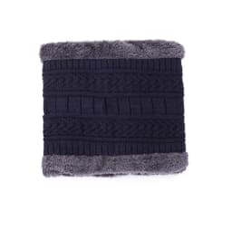 2026 Winter Men Women Thick Beanie Hat Knitted Hat Winter Cap Beanie Female Wool Neck Scarf Cap Balaclava Mask Bonnet Hats Set