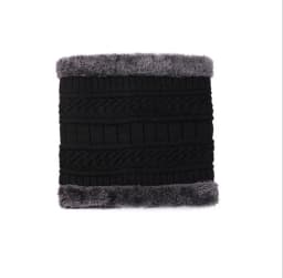 2026 Winter Men Women Thick Beanie Hat Knitted Hat Winter Cap Beanie Female Wool Neck Scarf Cap Balaclava Mask Bonnet Hats Set