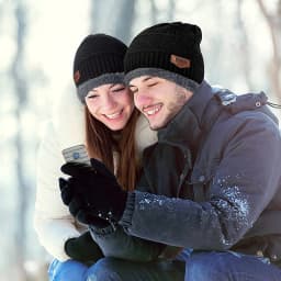 2026 Winter Men Women Thick Beanie Hat Knitted Hat Winter Cap Beanie Female Wool Neck Scarf Cap Balaclava Mask Bonnet Hats Set