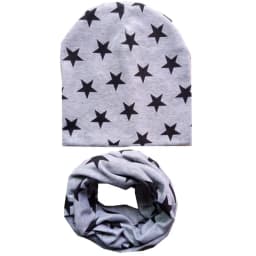 New Fashion Baby Hat Scarf Set Baby Head Cover Spring Girls Boys Warm Neck Collar Kids Beanies Sets Cotton Children Hats Scarf