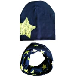 New Fashion Baby Hat Scarf Set Baby Head Cover Spring Girls Boys Warm Neck Collar Kids Beanies Sets Cotton Children Hats Scarf