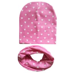 New Fashion Baby Hat Scarf Set Baby Head Cover Spring Girls Boys Warm Neck Collar Kids Beanies Sets Cotton Children Hats Scarf