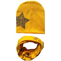 New Fashion Baby Hat Scarf Set Baby Head Cover Spring Girls Boys Warm Neck Collar Kids Beanies Sets Cotton Children Hats Scarf