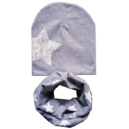 New Fashion Baby Hat Scarf Set Baby Head Cover Spring Girls Boys Warm Neck Collar Kids Beanies Sets Cotton Children Hats Scarf