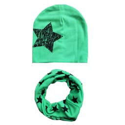 New Fashion Baby Hat Scarf Set Baby Head Cover Spring Girls Boys Warm Neck Collar Kids Beanies Sets Cotton Children Hats Scarf