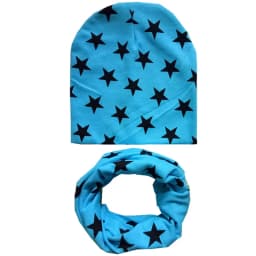 New Fashion Baby Hat Scarf Set Baby Head Cover Spring Girls Boys Warm Neck Collar Kids Beanies Sets Cotton Children Hats Scarf