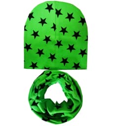 New Fashion Baby Hat Scarf Set Baby Head Cover Spring Girls Boys Warm Neck Collar Kids Beanies Sets Cotton Children Hats Scarf