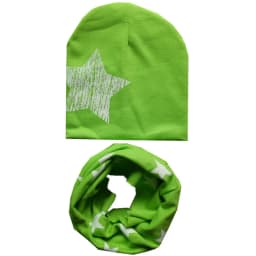 New Fashion Baby Hat Scarf Set Baby Head Cover Spring Girls Boys Warm Neck Collar Kids Beanies Sets Cotton Children Hats Scarf