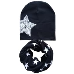 New Fashion Baby Hat Scarf Set Baby Head Cover Spring Girls Boys Warm Neck Collar Kids Beanies Sets Cotton Children Hats Scarf