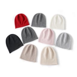 New Winter Cashmere Knitted Unisex Warm Hat High Quality Solid Leisure Sleeve Hat Men's And Women's High Quality Hat