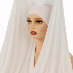 6/Pcs Modal Inner Caps Hijab And 1/Pcs Hairband Set Muslim Instant Hijabs Scarf Shawls Elastic Jersey Bonnet Islam Turban