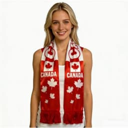 2026 Football Scarves: Brazil, Argentina, Germany, Spain, France, USA, Mexico, Canada – Designer Knitted Scarves