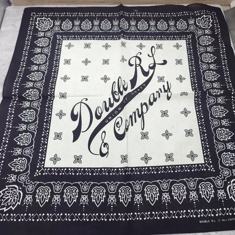 Pure Cotton Black Wide Edged White Lettered Approx 55cm Hip Hop Headscarf Street Dance Scarf Neck Warmer Trendy Hairband