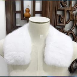 Washable Fake Mink Fur Collar Men's Foldover Collar Universal down Jacket Cotton Coat Warm Fake Collar British Style Winter S...