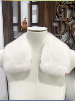 Washable Fake Mink Fur Collar Men's Foldover Collar Universal down Jacket Cotton Coat Warm Fake Collar British Style Winter S...