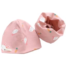 New Spring Autumn Girls Hat Scarf Set Cartoon Owl Star Swan Baby Boy Girls Hat Set Children Hat Scarf-Collar Cotton Kids Hat Set