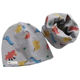 New Spring Autumn Girls Hat Scarf Set Cartoon Owl Star Swan Baby Boy Girls Hat Set Children Hat Scarf-Collar Cotton Kids Hat Set