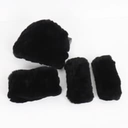 Hot Sale Women Winter Knitted Real Rex Rabbit Fur Hat Scarf Gloves Sets Natural Warm Rex Rabbit Fur Cap Scarves Mittens 3 Pieces