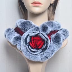New Women Winter Fur Hat Scarf Sets Natural Warm Real Rex Rabbit Fur Cap Scarves Lady Knitted Warm 100% Genuine Fur Hats Muffler