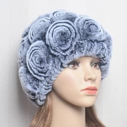 New Women Winter Fur Hat Scarf Sets Natural Warm Real Rex Rabbit Fur Cap Scarves Lady Knitted Warm 100% Genuine Fur Hats Muffler