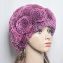 New Women Winter Fur Hat Scarf Sets Natural Warm Real Rex Rabbit Fur Cap Scarves Lady Knitted Warm 100% Genuine Fur Hats Muffler