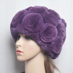 New Women Winter Fur Hat Scarf Sets Natural Warm Real Rex Rabbit Fur Cap Scarves Lady Knitted Warm 100% Genuine Fur Hats Muffler