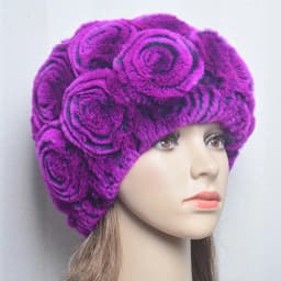 New Women Winter Fur Hat Scarf Sets Natural Warm Real Rex Rabbit Fur Cap Scarves Lady Knitted Warm 100% Genuine Fur Hats Muffler
