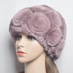 New Women Winter Fur Hat Scarf Sets Natural Warm Real Rex Rabbit Fur Cap Scarves Lady Knitted Warm 100% Genuine Fur Hats Muffler