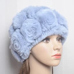 New Women Winter Fur Hat Scarf Sets Natural Warm Real Rex Rabbit Fur Cap Scarves Lady Knitted Warm 100% Genuine Fur Hats Muffler