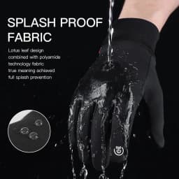 Non-slip Motorcycle Gloves for Men, Touch Screen, Black, Outdoor Cycling, Gym, Fitness, Sports, Running, Warm, Autumn, Winter
