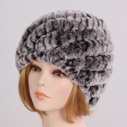 Hot Sale Women Winter Real Rex Rabbit Fur Hat Scarf Sets Natural Knit Rex Rabbit Fur Muffler Hat Lady Warm Real Fur Hats Scarves
