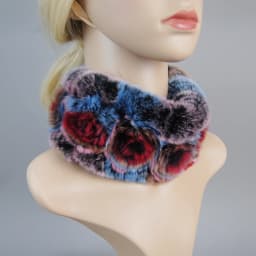 Women Knit Real Rex Rabbit Fur Hat Scarf Sets Natural Warm Rex Rabbit Fur Scarves Hat Winter Lady Real Rex Rabbit Fur Hat Scarf