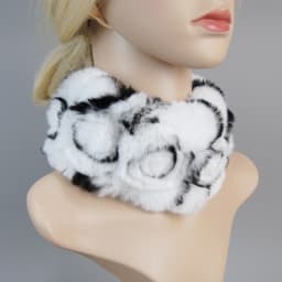 Women Knit Real Rex Rabbit Fur Hat Scarf Sets Natural Warm Rex Rabbit Fur Scarves Hat Winter Lady Real Rex Rabbit Fur Hat Scarf