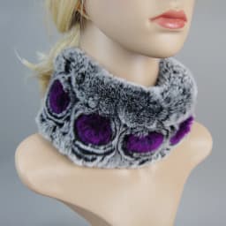 Women Knit Real Rex Rabbit Fur Hat Scarf Sets Natural Warm Rex Rabbit Fur Scarves Hat Winter Lady Real Rex Rabbit Fur Hat Scarf