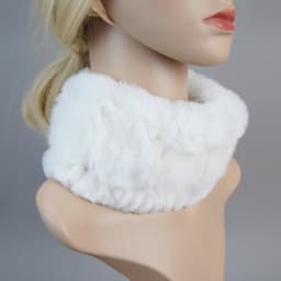 Women Knit Real Rex Rabbit Fur Hat Scarf Sets Natural Warm Rex Rabbit Fur Scarves Hat Winter Lady Real Rex Rabbit Fur Hat Scarf