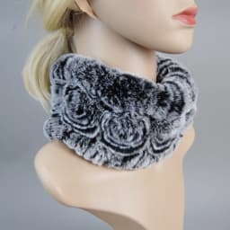 Women Knit Real Rex Rabbit Fur Hat Scarf Sets Natural Warm Rex Rabbit Fur Scarves Hat Winter Lady Real Rex Rabbit Fur Hat Scarf
