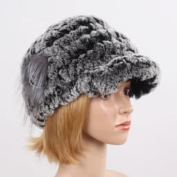 New Women Winter Knit Real Rex Rabbit Fur Hat Scarf Sets Natural Warm Fur Cap Scarves 2 Pieces Girl Quality Real Fur Hat Muffler