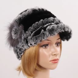 New Women Winter Knit Real Rex Rabbit Fur Hat Scarf Sets Natural Warm Fur Cap Scarves 2 Pieces Girl Quality Real Fur Hat Muffler