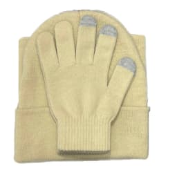 New Unisex Thick Autumn Winter Scarf Hat Gloves Set For Women Outdoor Warm Soft Solid Neck Scaf Beanies Cap Men Windproof Gift