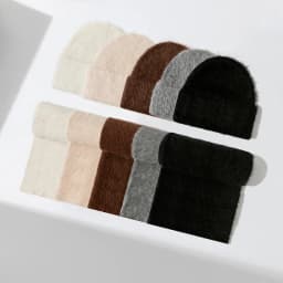 Fluffy Alpaca Wool Beanies Scarf Set Women Warm Knitted Hat Two Piece Winter