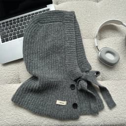 Woolen Yarn Balaclava For Women Winter Warm Earmuffs Hat Scarf