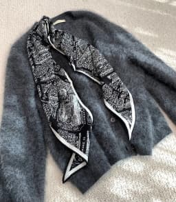 Paris Map Diamond Silk Wool Scarf Versatile Chic Women's Silk Scarf Romantic Geometric Pattern Velvet Fabric Multi-Functional