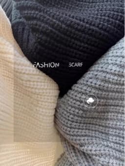 Women's Knitted Hat Scarf Shawl One-Piece Winter Warm Neck Protection Scarf Trendy Striped Design Autumn Winter New Style