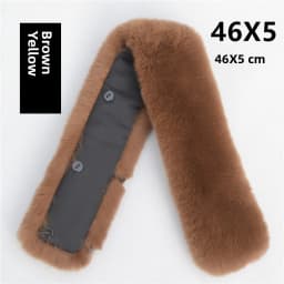 Warmth Insulated Rabbit Fur Collar for Men's Leather Jacket And down Coat Whole Skin Stand Collar Anti Dirt Fake Fur Collar