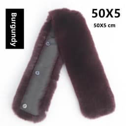 Warmth Insulated Rabbit Fur Collar for Men's Leather Jacket And down Coat Whole Skin Stand Collar Anti Dirt Fake Fur Collar
