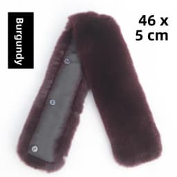Warmth Insulated Rabbit Fur Collar for Men's Leather Jacket And down Coat Whole Skin Stand Collar Anti Dirt Fake Fur Collar