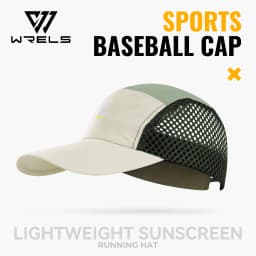 WRELS 1/2/3pcs Summer Sports Running Cap Men Women Lightweight Packable Cap Adjustable Baseball Tennis Golf Outdoor Visor Cap
